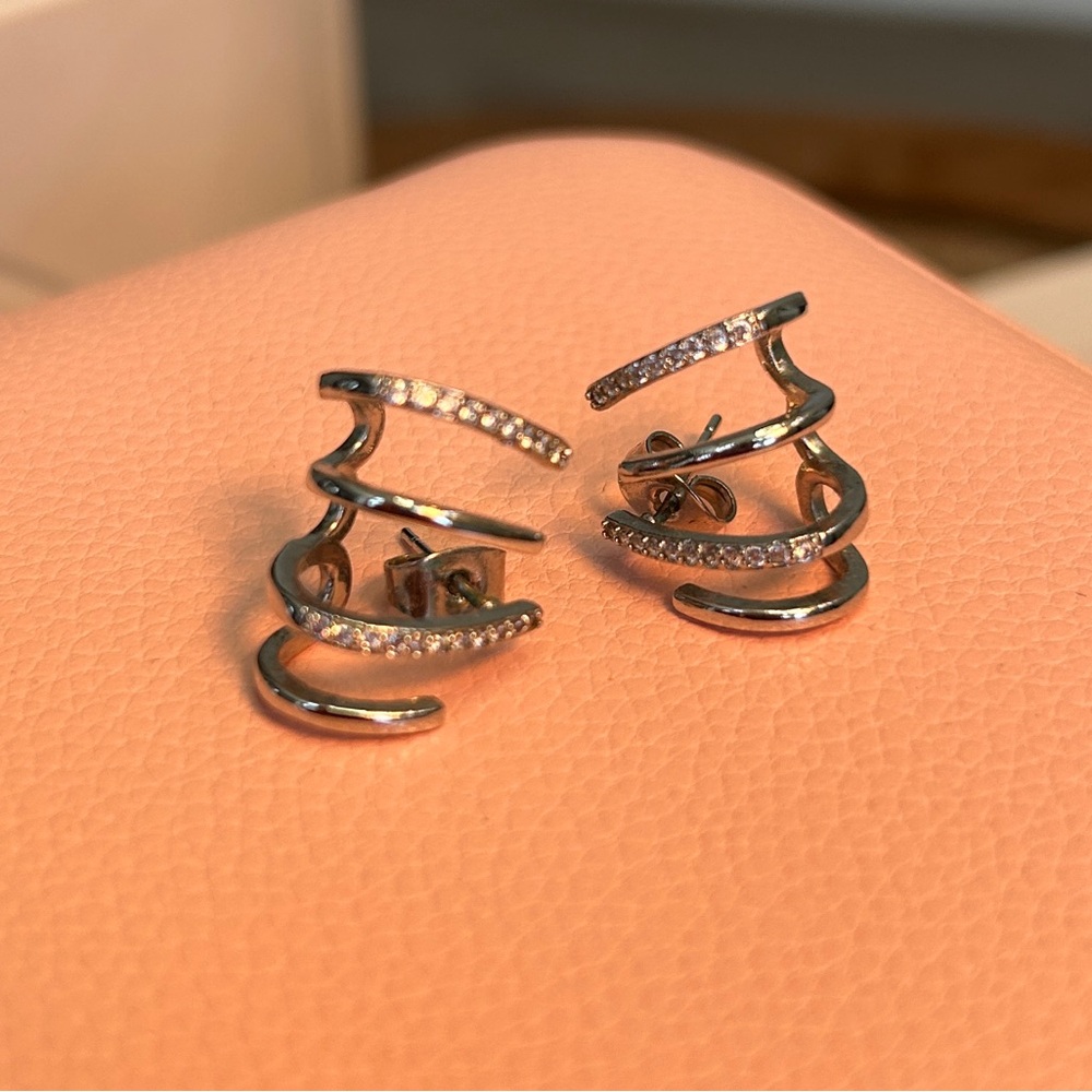 Silver Claw Earrings